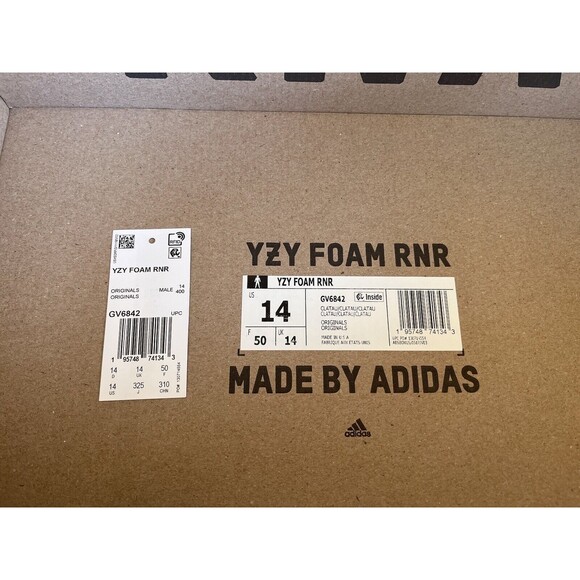 adidas Yeezy Foam Runner "Clay Taupe" Men's Size 14 GV6842 - Picture 11 of 11